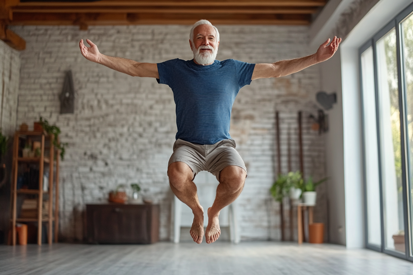 Старші люди займаються фітнесом